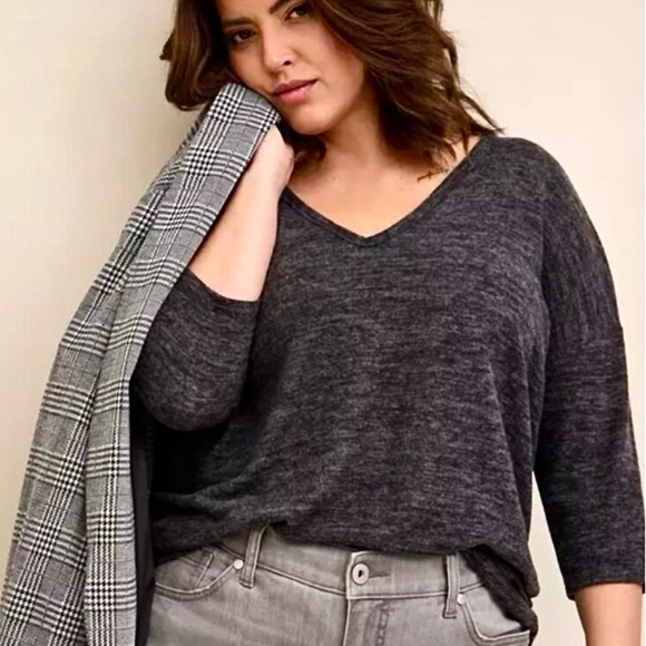 torrid Sweaters - Torrid Super Soft Plush Relaxed Fit V Neck Sweater NWOT